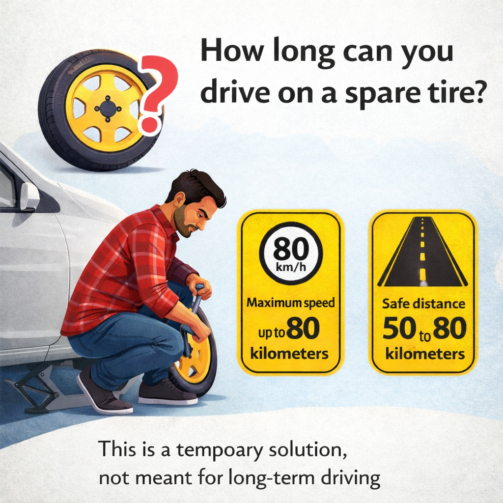 how long can you drive on a spare tire